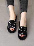  | SHEIN Star Pattern Fluffy Bedroom Slippers | Slippers | Shein | OneHub