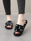  | SHEIN Star Pattern Fluffy Bedroom Slippers | Slippers | Shein | OneHub