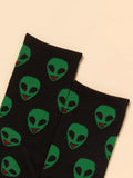  | Shein Alien Print Crew Socks | Socks | Shein | OneHub