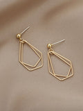 Shein Hollow Out Geo Drop Earrings