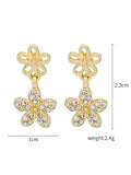  | Shein Rhinestone Flower Drop Earrings | Earrings | Shein | OneHub