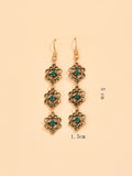  | SHEIN Hollow Out Flower Decor Drop Earrings | Earrings | Shein | OneHub