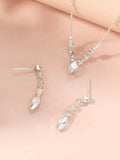 Shein 3pcs Rhinestone Decor Jewelry Set