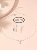 Shein 3pcs Rhinestone Decor Jewelry Set