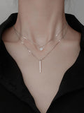 Shein Geometric Charm Layered Necklace