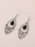 SHEIN EMERY ROSE Hollow Out Water Drop Earrings