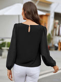  | Shein Lantern Sleeve Keyhole Back Blouse | Blouse | Shein | OneHub