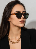 Shein Tortoiseshell Frame Fashion Glasses