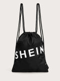  | SHEIN Letter Graphic Drawstring Backpack | Comb | Shein | OneHub