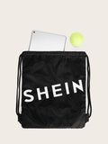  | SHEIN Letter Graphic Drawstring Backpack | Comb | Shein | OneHub