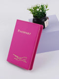 Shein Plane & Letter Graphic Passport Case