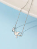  | Shein Cubic Zirconia Decor Bird Charm Necklace | Earrings | Shein | OneHub