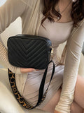 SHEIN Mini Chevron Detail Square Bag