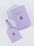  | Shein Plane & Letter Graphic Passport Case With Luggage Tag | Card Holder | Shein | OneHub