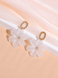  | Shein Rhinestone & Flower Decor Drop Earrings | Earrings | Shein | OneHub