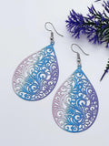 Shein Hollow Out Water Drop Earrings