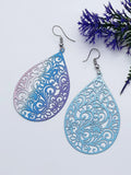 Shein Hollow Out Water Drop Earrings