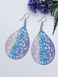 Shein Hollow Out Water Drop Earrings