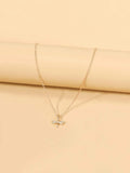 Shein Dragonfly Pendant Necklace