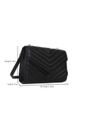 SHEIN Mini Chevron Quilted Flap Square Bag