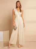 SHEIN Belle Tie Back Wide Leg Jumpsuit