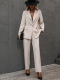  | SHEIN  Single Button Lapel Collar Blazer & Tailored Pants | Blazer | Shein | OneHub