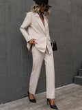  | SHEIN  Single Button Lapel Collar Blazer & Tailored Pants | Blazer | Shein | OneHub