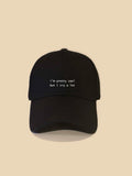 Shein Slogan Graphic Baseball Cap