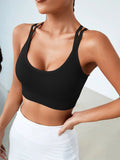  | SHEIN Light Support Criss Cross Backless Sports Bra | Sports Bra | Shein | OneHub