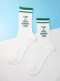  | Shein Men Slogan Graphic Crew Socks | Socks | Shein | OneHub