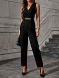  | SHEIN Solid Chain Detail Jumpsuit | Jumpsuit | Shein | OneHub