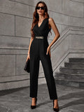  | SHEIN Solid Chain Detail Jumpsuit | Jumpsuit | Shein | OneHub