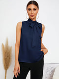  | SHEIN Tie Neck Sleeveless Blouse | Blouse | Shein | OneHub