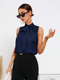  | SHEIN Tie Neck Sleeveless Blouse | Blouse | Shein | OneHub