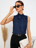  | SHEIN Tie Neck Sleeveless Blouse | Blouse | Shein | OneHub