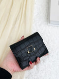 SHEIN Crocodile Embossed Small Wallet