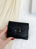 SHEIN Crocodile Embossed Small Wallet