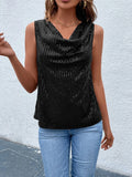  | SHEIN Draped Collar Sequin Blouse | Top | Shein | OneHub