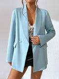  | SHEIN Shawl Neck Double Button Blazer | Blazer | Shein | OneHub