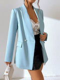  | SHEIN Shawl Neck Double Button Blazer | Blazer | Shein | OneHub