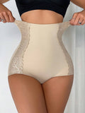 SHEIN Contrast Lace High Waisted Shapewear Panty