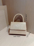 SHEIN Mini Square Bag Glitter Glamorous Chain Strap