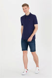  | USPA Men's Navy Blue Basic Polo Neck T-Shirt | T-shirt | US Polo Assn. | OneHub