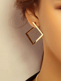 Shein Metal Square Hoop Earrings