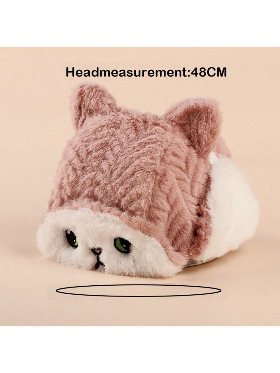  | SHEIN 1pc Cartoon Knitted Ear Protection Thickened Hat For Kids And Babies, Winter | Cap | Shein | OneHub