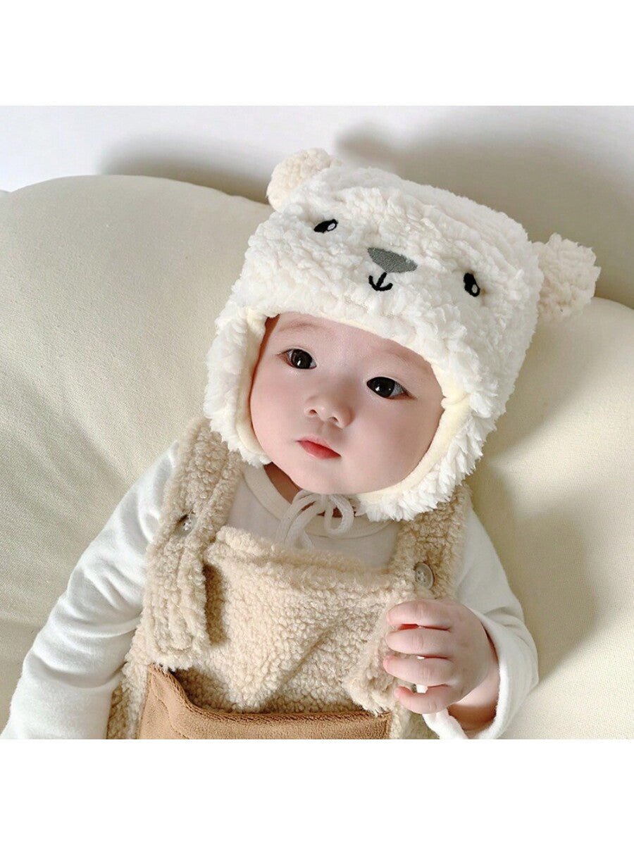  | SHEIN 1pc Cute Bear Shaped Toddler Baby Hat With Earflaps For Daily Winter Outing | Cap | Shein | OneHub
