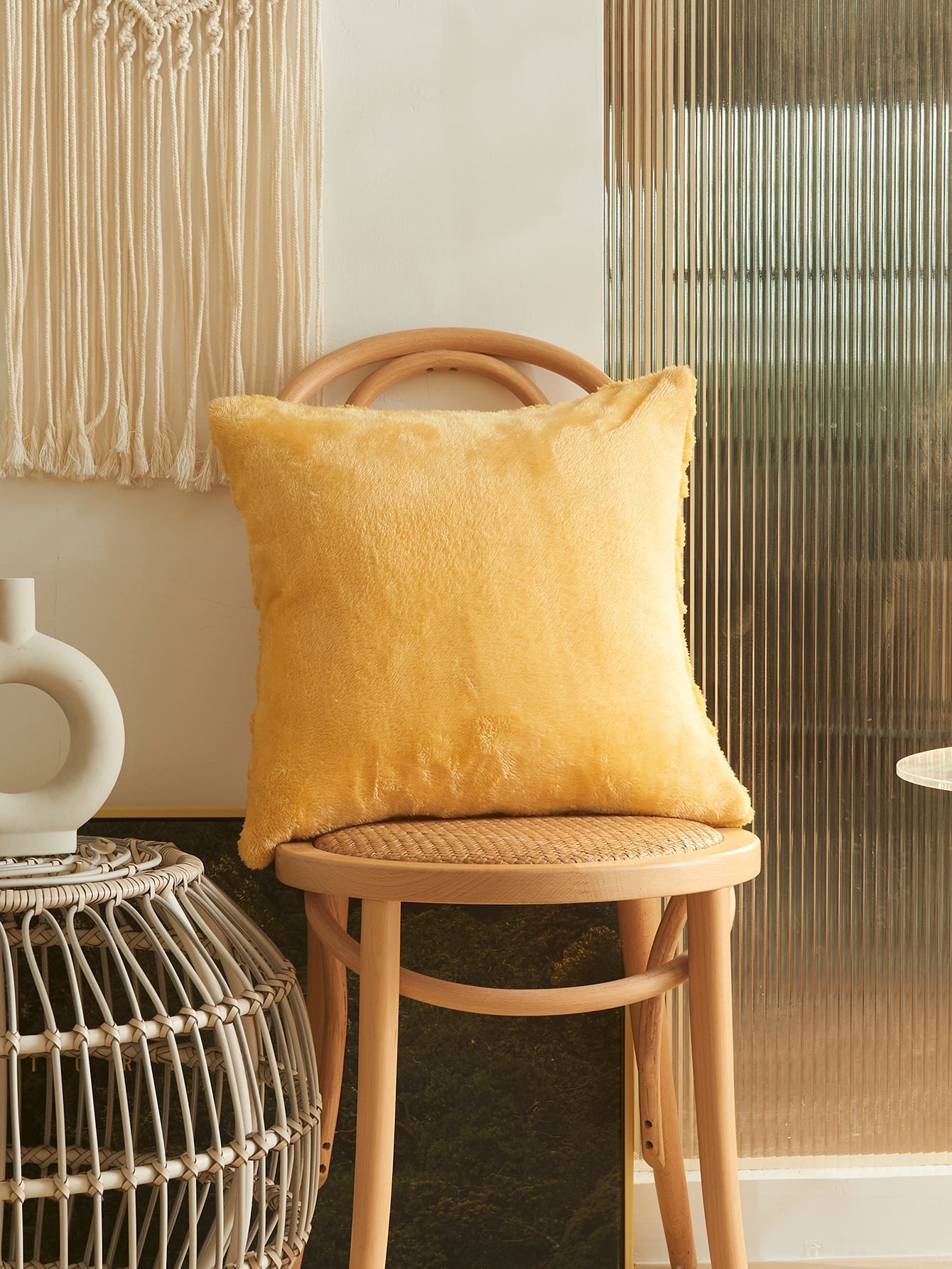  | SHEIN 1pc Tufted Cushion Cover Without Filler, Yellow Throw Pillow Case, Pillow Insert Not Include, For Sofa, Home Decor | Pillow Cover | Shein | OneHub