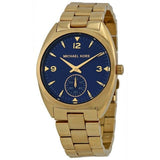  | Michael Kors Callie Gold Stainless Steel Blue Dial Chronograph Quartz Unisex Watch - MK-3345 | Watches | Michael Kors | OneHub