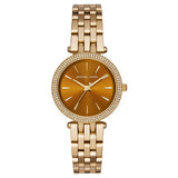  | Michael Kors Mini Darci Gold Stainless Steel Brown Dial Quartz Watch for Ladies - MK-3408 | Watches | Michael Kors | OneHub