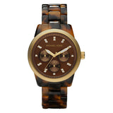  | Michael Kors Jet Set Tortoise shell Acrylic Mother of pearl Dial Chronograph Quartz Watch for Ladies - MK-5038 | Watches | Michael Kors | OneHub